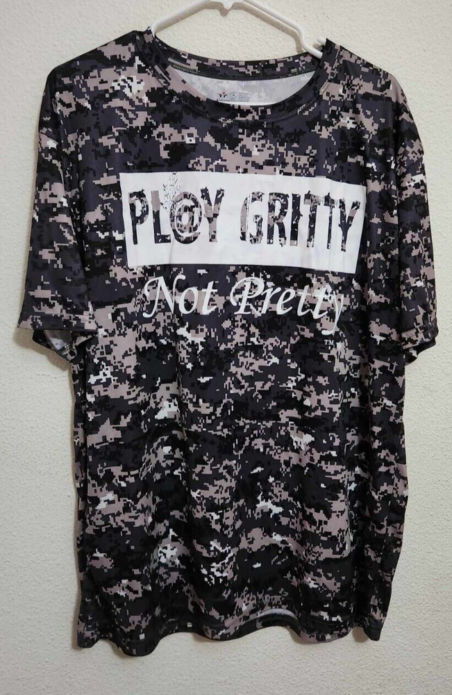Alleson Athletic Men’s XLg Short-Sleeve T-Shirt “Play Gritty Not Pretty” Graphic