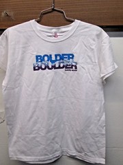 NEW! Race Gear 100% Cotton T-shirt Bolder Boulder 2011 10K tee Memorial Day M