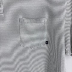 Free Fly Henley Shirt Mens XL Gray Striped Bamboo Performance Short Sleeve