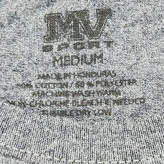 MV Sport T-Shirt Men’s M Gray Solid Cotton Logo Crew-Neck Short Sleeves Pullover