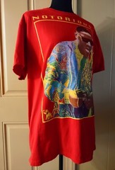 NOTORIOUS BIG Size L Brooklyn Mint 100% Cotton Red T-Shirt FREE SHIPPING!