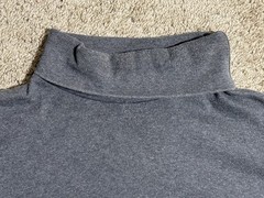 St. John’s Bay Men’s 3XLT Gray Turtleneck Shirt Long Sleeve