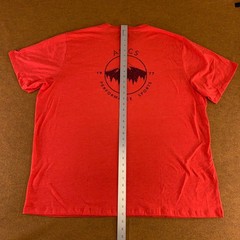 Asics Mens Size 3XL Red Short Sleeve Crew Neck Graphic Pocket Tee New