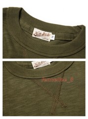 NON STOCK Heavy Gusset T-Shirts Athletic Mens USA Cotton Tee Shirt Solid Color