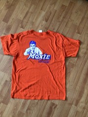 Men’s MOXIE HTF Bright Orange Tshirt LG New