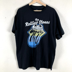 The Rolling Stones Shirt Adults Large Black Graphic Band Rock Pullover Tee Mens