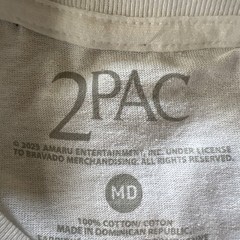 2Pac T-Shirt Mens Size Medium White Keep Ya Head Up Graphic Rap Hip Hop 2023