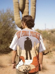 Chronic Images Punisher One final promise tee LARGE NEW western AOP