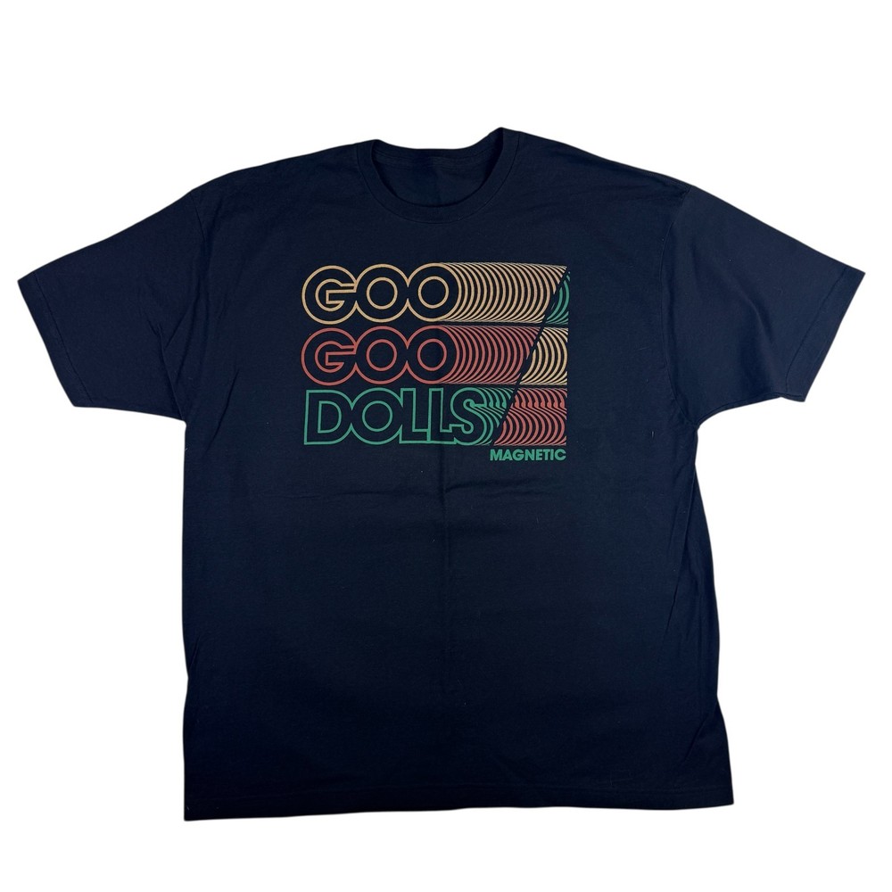 Goo Goo Dolls Magnetic 2014 Tour Concert T-Shirt Official Merch Size XL BabyDoll