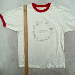 John Carpenter Anthology Movie Themes Promo T-Shirt Mens White Red Ringer Tee
