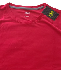 ATHLETIC WORKS Mens T-Shirt SIZE 3XL (54-56) DriWorks Short Sleeve Red