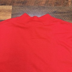 Vintage Fruit Of The Loom Mock Neck Long Sleeve Tee Shirt Mens Medium FOTL New