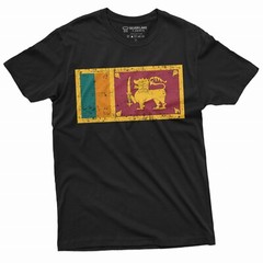 Sri Lanka Flag T-shirt Sri Lanka Coat of Arms nationality Patriotic Unisex Shirt