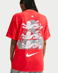 Palace x Nike England T Shirt “Light Crimson” Size XXL