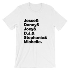Full House T-Shirt. Black, White, Gray or Red Soft Cotton TV Show Tee