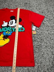 NEW Disney Parks Shirt Adult Medium Red Mickey Mouse And Co Mens Blue Black