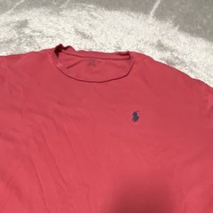 Polo Ralph Lauren Men’s Red Solid Crew Neck Short Sleeve Logo T-Shirt, Size L