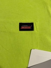 2 Brand New w/ Tags Dickies Fluorescent Yellow XL & L Pocket T-Shirt (1 of each)