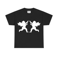 Two Cherub Cupid Silhouette Dancing Putto Angels T-Shirt