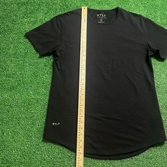 BYLT Drop Cut Lux Premium Shirt Men’s M Black Basics Crew Neck Stretch Tagless