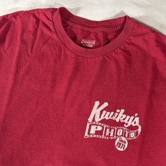 Daniel Cremieux mens red Kwiky’s Photo long sleeve crewneck t-shirt – size M