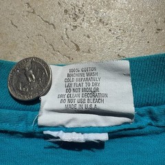 Vintage 90s Panama Jack Blue Graphic T Shirt Large Single Stitch Made In USA