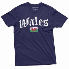 Wales Flag T-Shirt Wales National Tee Welshman Gift Ideas Patriotic Wales Shirt