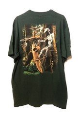 Vintage 1999 NWT! Star Wars Episode I Battle Droid STAP T-Shirt-Sz XL Dark Green
