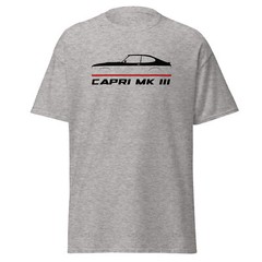 Premium T-Shirt For Ford Capri Mk III 1978-1986 Car Fans Birthday Gift Tee Shirt