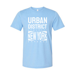 Urban District Athletic New York Apparel Unisex Short Sleeve Cotton T Shirt Grap