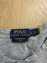 Polo Ralph Lauren Men’s Gray Mesh Solid Henley Long Sleeve Embroidered Logo L