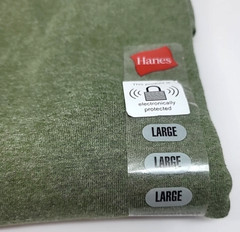 Hanes Men’s Size Large Heather Olive Green Crew Neck T-Shirt Cotton Blend