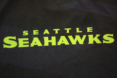 Large Majestic Cool Base Seattle Seahawks T-Shirt Short Sleeve Crewneck WS36