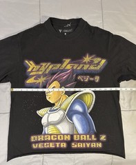Dragon Ball Z x Hypland Vegeta Saiyan Graphic T-Shirt Mens Size Large Cropped