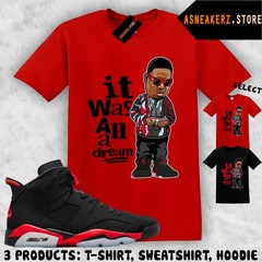 Tee Shirt Matching AJ 6 Infrared Salesman 2026 Match Sneaker Sneakerhead Biggie