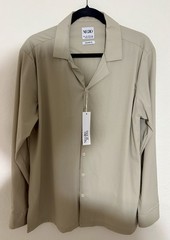 Negro Jeans Relaxed Fit Button Up Shirt Khaki Beige Men’s Large