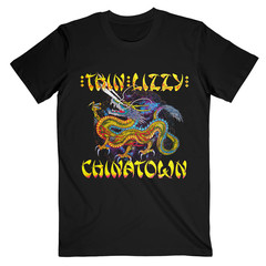 NEW Thin Lizzy Band Chinatown Cover Heavy Cotton Black T Shirt S-5XL BT561