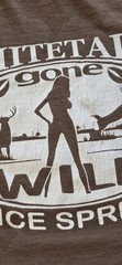 Back Country T Shirt *Whitetails Gone Wild “Nice Spread”, Size Large, Brown