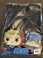 Funko Pop! Captain America 80th Year Of The Shield T-Shirt Size Small New In Bag