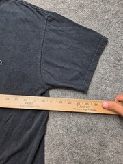 Fruit Of The Loom T Shirt Mens Sz L Black 100% Cotton Graphic Cottton Casual Tee