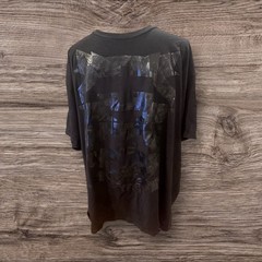 Men’s Big & Tall YRN Glossy Black Graphic T Shirt Size 3XL NWOT