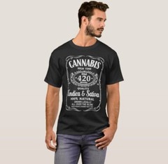 Cannabis 420 High Times Indica Sativa Smoke Weed 100% Cotton XXX-Large T-shirt