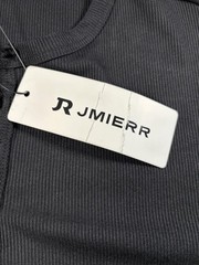 JMIERR Shirt Mens Small Gray Long Sleeve Henley Lightweight Stretch Tee