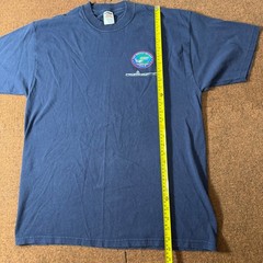 Jerzees USS Ronald Reagan CVN 76 Navy Blue Graphic T-Shirt Mens XL High Cotton