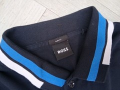 GEN Men’s Hugo boss polo shirt SHORT SLEEVE UK T SHIRT BLUE /LOVELY L SLIM