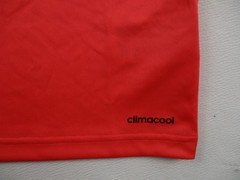 Adidas Shirt Mens Medium Orange Climacool Athletic Short Sleeve Stretch