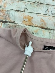 Cuts Clothing Split-Hem Shirt Mens L Crewneck Solid Casual Tee Top