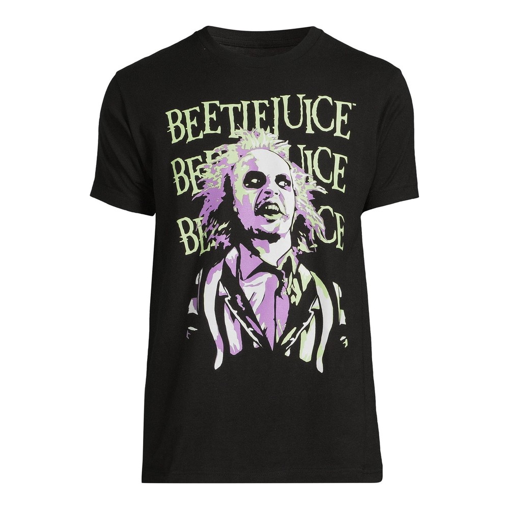 Beetlejuice Men’s Black T-Shirt Large