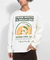 Round Two x LRG Roots To Branches Heavyweight L/S Shirt NWT