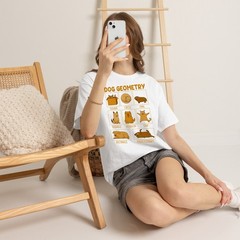 Dog Geometry Math Teacher STEM Humor School Gift Women Men Shirt